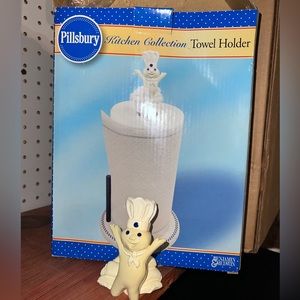 RARE Pillsbury Doughboy kitchen collection paper towel holder